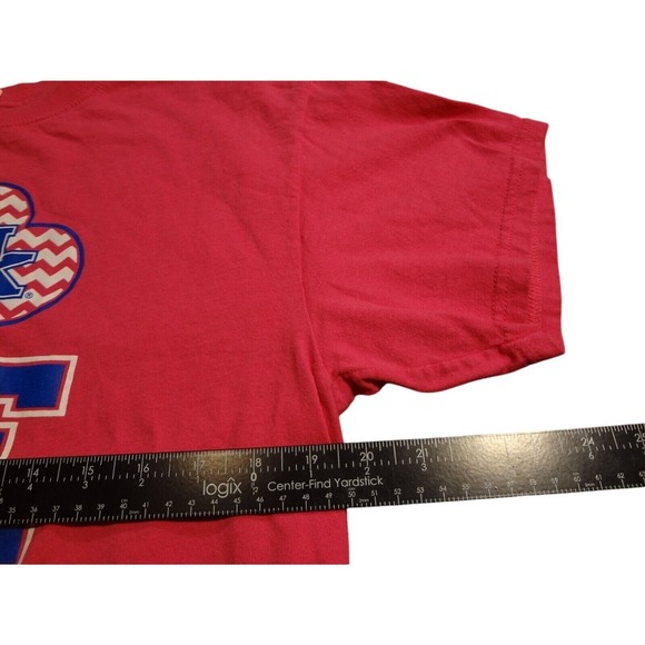 Gildan T-Shirt Unisex Large Pink NCAA UK Kentucky Wildcats Love B-Ball Pullover - Picture 10 of 10